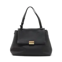 フェラガモ レザー ショルダーバッグ ブラック