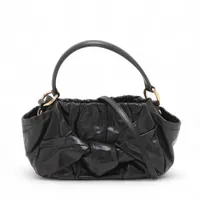 プラダ レザー 2WAYハンドバッグ ブラック