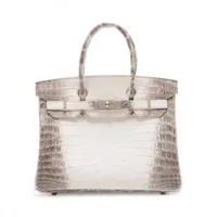 エルメス バーキン30 ルトゥルネ ニロティカスマット ヒマラヤ シルバー金具 W:2024年