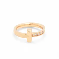 ティファニー Tワン ナロー ダイヤ リング 750(PG) 4.0g