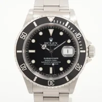 ロレックス サブマリーナーデイト 16610 SS SS AT ブラック文字盤