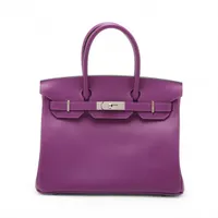 エルメス バーキン30 ルトゥルネ ヴォーエプソン アネモネ シルバー金具 Y:2020年