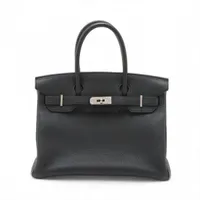 エルメス バーキン30 ルトゥルネ トゴ ブラック シルバー金具 Z:2021年