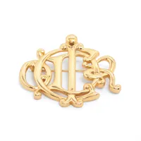 ディオール ロゴ ブローチ GP ゴールド