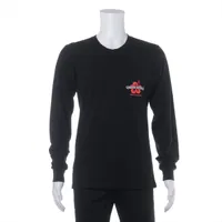 クロムハーツ ロングTシャツ コットン サイズM ブラック  ホノルル限定 プリント割れ フレグランス臭