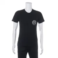 クロムハーツ ホースシュー Tシャツ コットン サイズS ブラック 品質タグほつれ 保存臭 変色