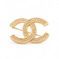 シャネル ココマーク 174 ブローチ GP×ラインストーン ゴールド