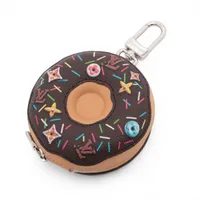 ヴィトン バッグチャーム LVドーナッツ IK4215 チャーム PVC×レザー×メタル ブラウン M03742 ポーチ