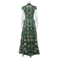 アリスアンドオリビア　グリーンワンピース　S/Pサイズ アリスアンドオリビア ステイシー ベンデット 17-18AW コットン