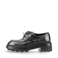 エルメス レザー ローファー 37 レディース ブラック ダービーファースト ケリー金具 袋 箱付