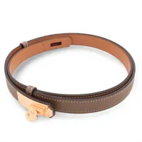 エルメス ケリー18 W刻印：2024 ベルト ヴォーエプソン エトゥープ