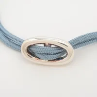 エルメス シェーヌダンクルスキッパー ブレスレット 925×ファブリック