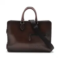 ベルルッティ カリグラフィ ドゥジュール レザー 2WAYビジネスバッグ ブラウン