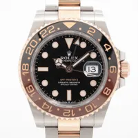 ロレックス GMTマスターⅡ 126711CHNR PG×SS PG×SS AT ブラック文字盤