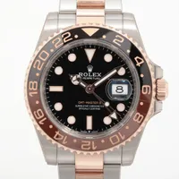 ロレックス GMTマスターⅡ 126711CHNR PG×SS PG×SS AT ブラック文字盤
