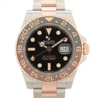 ロレックス GMTマスターⅡ 126711CHNR PG×SS PG×SS AT ブラック文字盤
