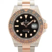 ロレックス GMTマスターⅡ 126711CHNR PG×SS PG×SS AT ブラック文字盤