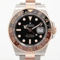 ロレックス GMTマスターⅡ 126711CHNR PG×SS PG×SS AT ブラック文字盤