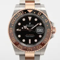 ロレックス GMTマスターⅡ 126711CHNR PG×SS PG×SS AT ブラック文字盤