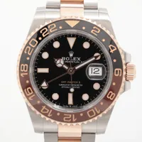 ロレックス GMTマスターⅡ 126711CHNR PG×SS PG×SS AT ブラック文字盤