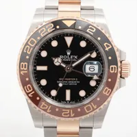 ロレックス GMTマスターⅡ 126711CHNR PG×SS PG×SS AT ブラック文字盤