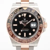 ロレックス GMTマスターⅡ 126711CHNR PG×SS PG×SS AT ブラック文字盤