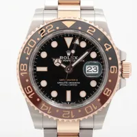 ロレックス GMTマスターⅡ 126711CHNR PG×SS PG×SS AT ブラック文字盤