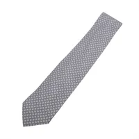 エルメス ネクタイ シルク グレー