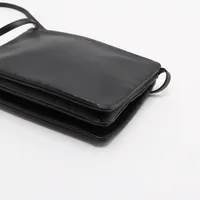 セリーヌ トリオ レザー ショルダーバッグ ブラック A4381911｜中古
