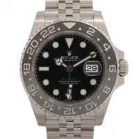 ロレックス GMTマスターⅡ 126710GRNR SS SS AT ブラック文字盤 ジュビリーブレスレット