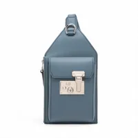 ダンヒル GTロックバッグ レザー ボディバッグ ブルー