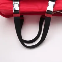 プラダ テスート ナイロンxレザー ペット用 キャリーバッグ レッド