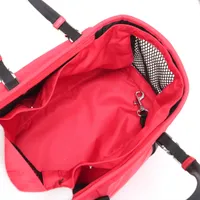 プラダ テスート ナイロンxレザー ペット用 キャリーバッグ レッド
