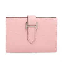 エルメス ベアンミニ シェブルミゾル カードケース ローズサクラ シルバー金具 Y:2020年