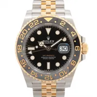 ロレックス GMTマスターⅡ 126713GRNR SS×YG SS×YG AT ブラック文字盤