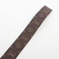 Louis Vuitton M0613 JJ4242 Belt 110 PVC & leather Gray x brown