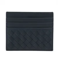 ボッテガヴェネタ イントレチャート レザー カードケース ネイビー