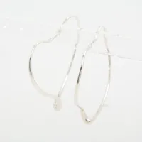 ティファニー オープンハート ラージ フープピアス 925 12.6g シルバー