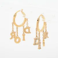 ディオール Dio(r)evolution ディオレボリューション ピアス(両耳用) GP×ラインストーン ゴールド