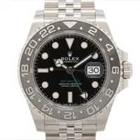 ロレックス GMTマスターⅡ 126710GRNR SS SS AT ブラック文字盤 ジュビリーブレスレット