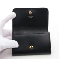 セリーヌ トリオンフ レザー キーケース ブラック A4384699｜中古