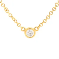 ティファニー バイザヤード 1P ダイヤ ネックレス 750(YG) 2.0g 直径約3.32mm