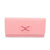 プラダ サフィアーノ 1MH132 レザー ロングウォレット ピンク
