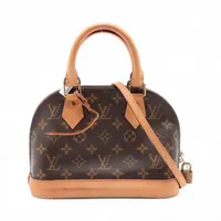 ヴィトン モノグラム アルマBB M53152 ブラウン イニシャル入り RFID反応あり