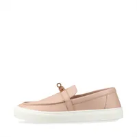 エルメス ゲーム レザー スリッポン 37 レディース ピンクベージュ 231017Z ケリー金具 箱 保存袋あり