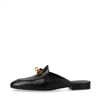 エルメス オズ レザー ミュール EU37 レディース ブラック ケリー金具 箱 保存袋あり