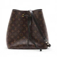 ヴィトン モノグラム ネオノエ M44020 ブラウンxブラック RFID反応あり