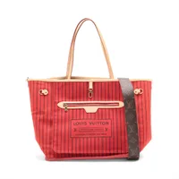 ヴィトン モノグラム ネヴァーフル インサイドアウト MM M12096 レッド RFID反応あり