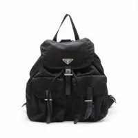プラダ テスート ナイロンxレザー バックパック/リュック ブラック