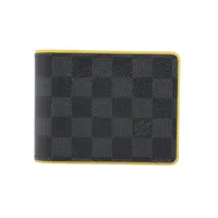 ヴィトン ダミエグラフィット ポルトフォイユ ミュルティプル N63258 ブラック×イエロー コンパクトウォレット
